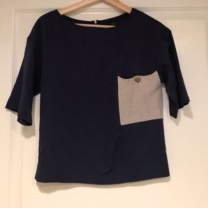 Zara Basic, 3/4 length sleeve blouse